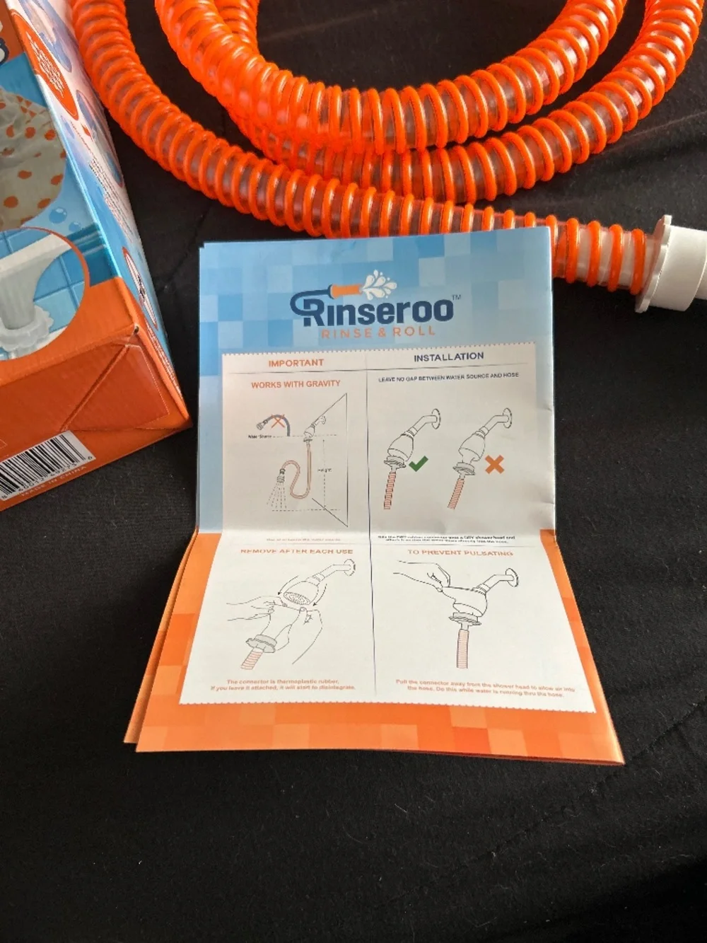 Slip-On shower hose for pet baths